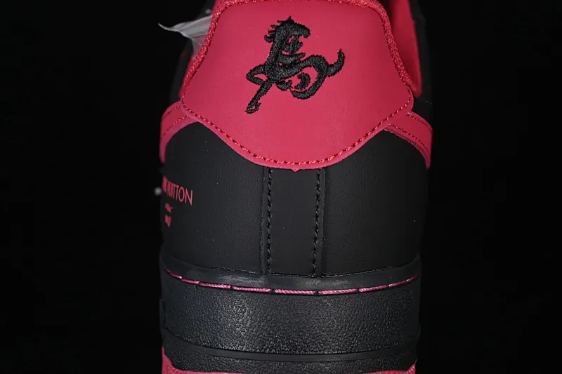 All categories Nk Air Force 1 Air Force series Nk Air Force 1 Low Air Force low top Nike Air Force 1'07 Low Year of the Horse limited edition Jet black rose red Air Force 1 low top casual sneakers FV3694-102